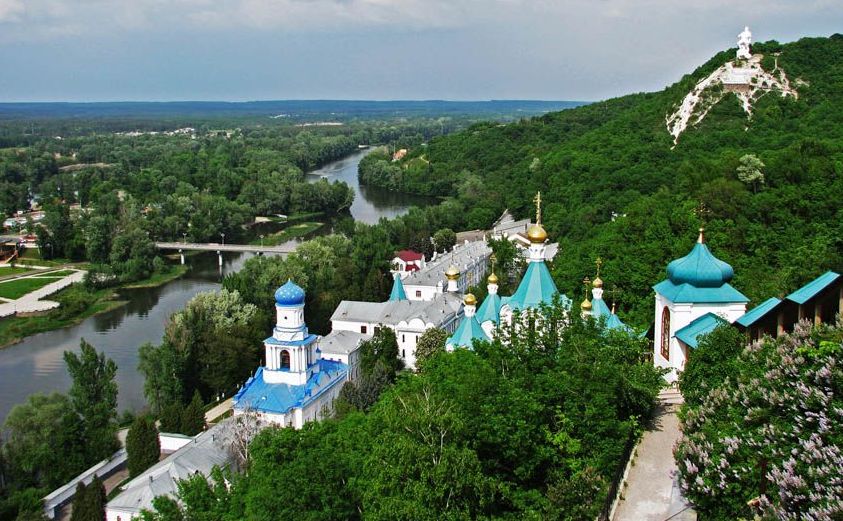 Вид на Святогорск, Артема, Северский донец